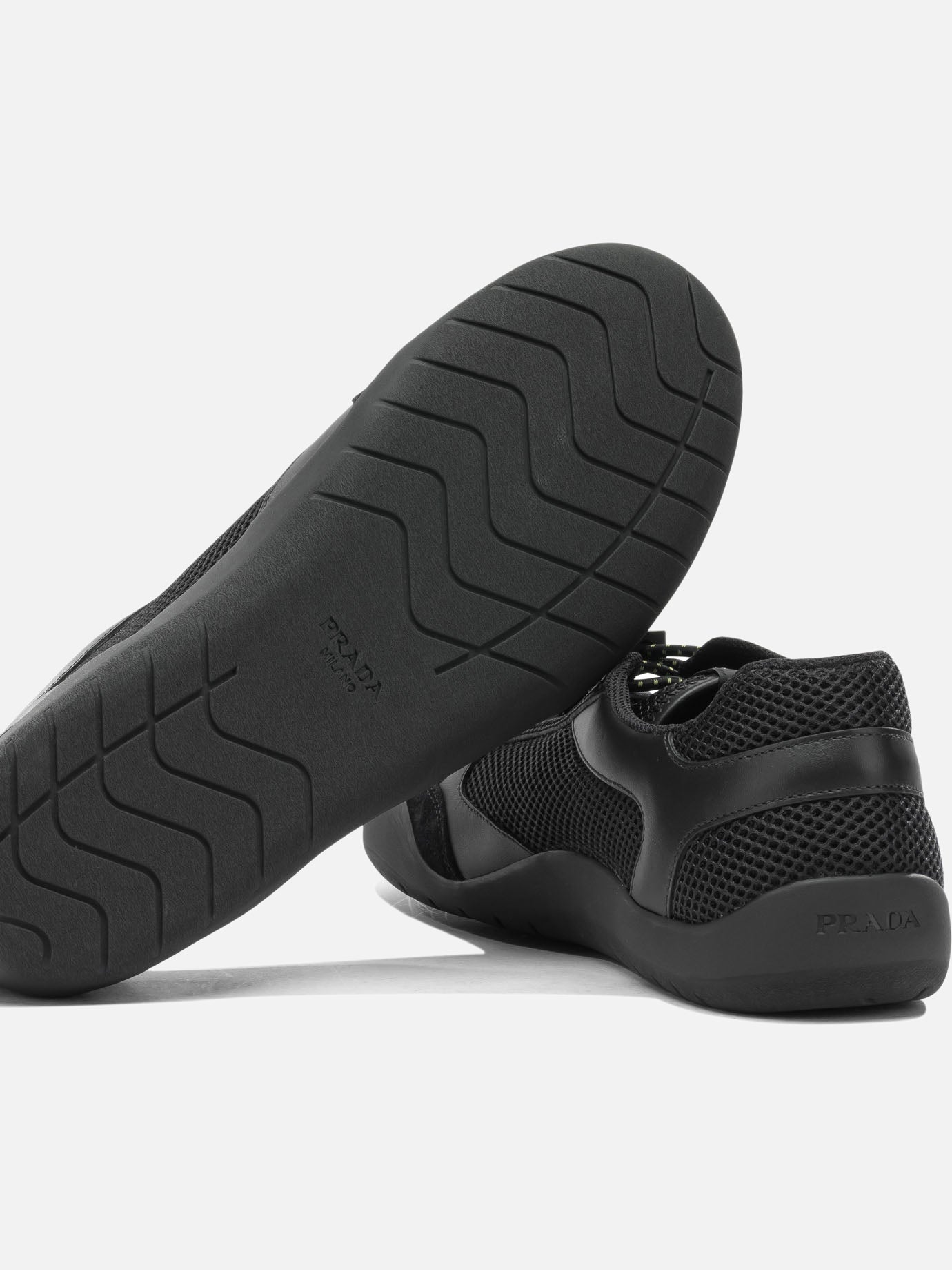 Low top sneakers 100% polyester - 100% rubber  Black - Prada Men | PDP | VIETTI Online Store | Zoom-Modal_5
