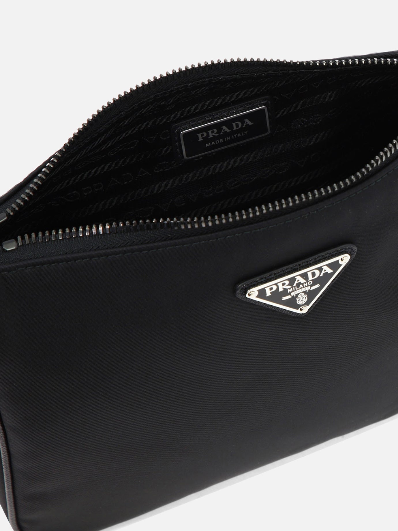 Small bags 100% recycled polyamide - Other fabric: 100% calf leather  Black - Prada Men | PDP | VIETTI Online Store | Zoom-Modal_5

