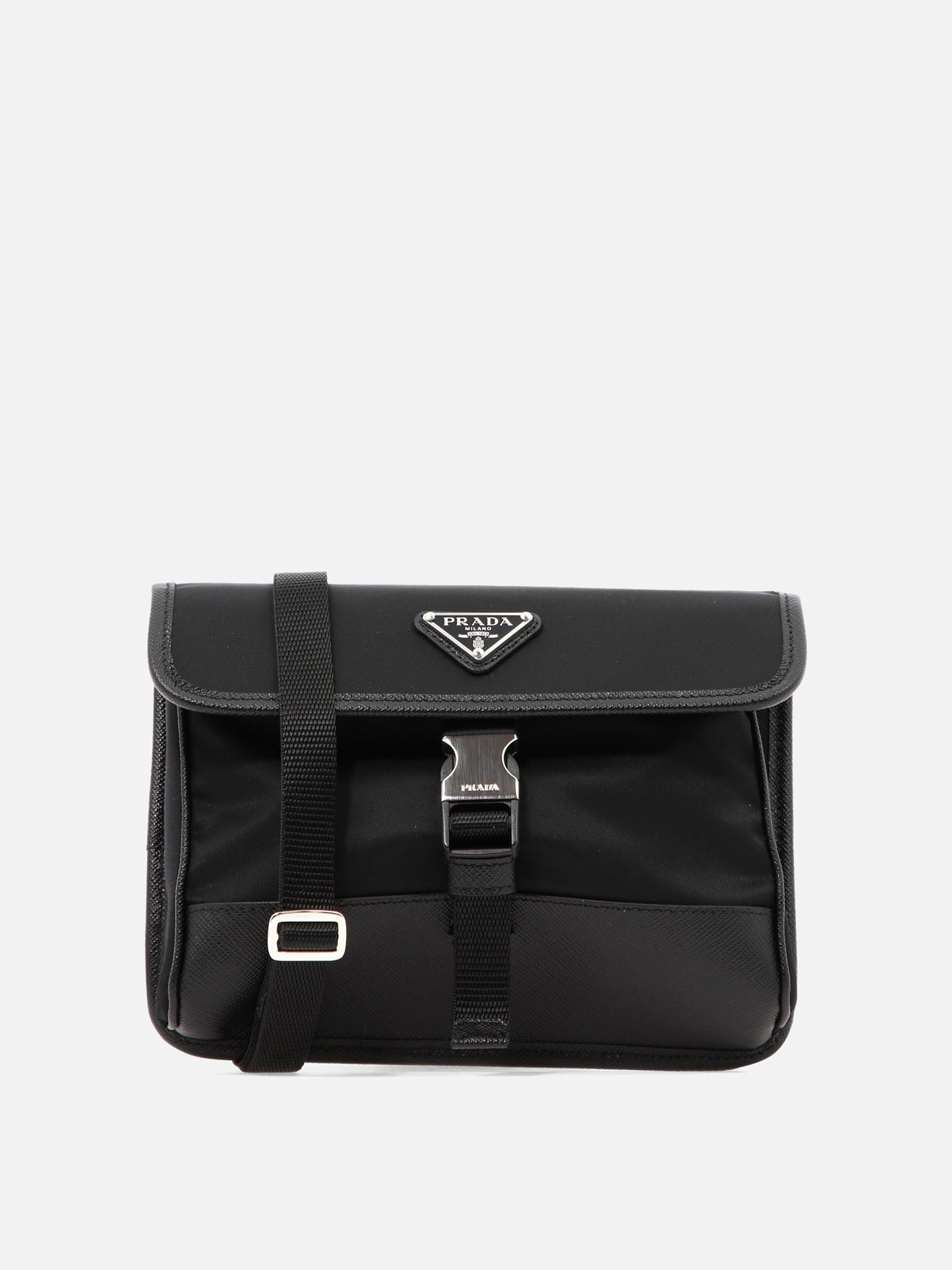 Small bags 100% recycled polyamide - Other fabric: 100% calf leather  Black - Prada Men | PDP | VIETTI Online Store | thumbnail