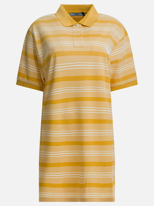 Mini dresses Logo  Yellow - Prada Women | PLP | VIETTI Online Store 
