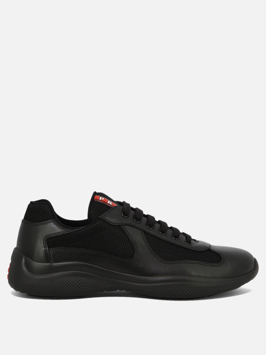 Low top sneakers 100% polyamide - 100% calf leather  Black - Prada Men | PDP | VIETTI Online Store 
