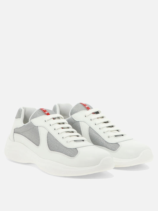 Low top sneakers 100% leather - 100% fabric - 100% rubber  White - Prada Men | PDP | VIETTI Online Store | 2
