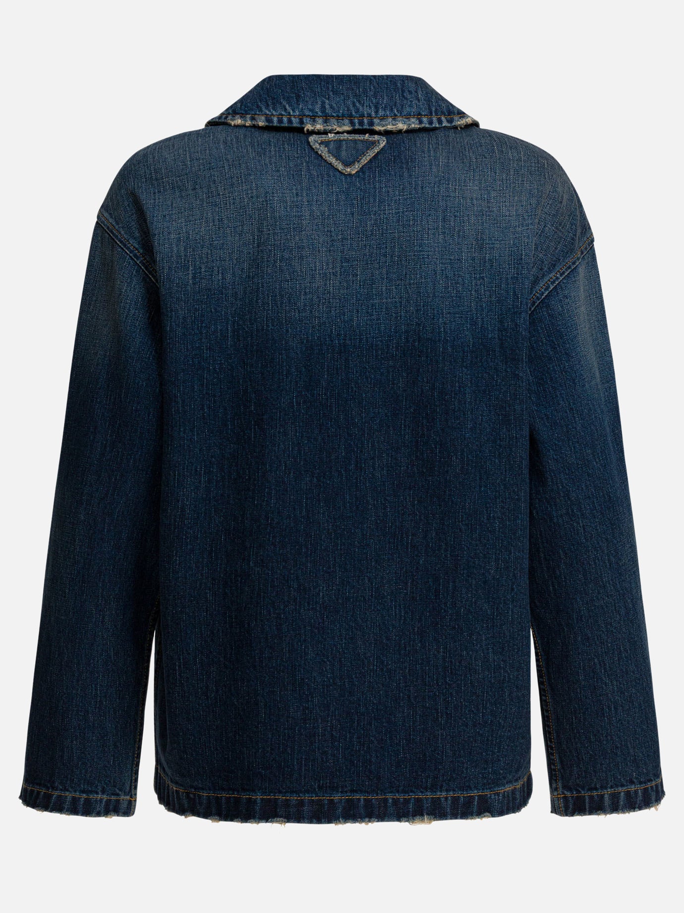 Denim jackets Solid colour  Blue - Prada Women | PDP | VIETTI Online Store | thumbnail_2