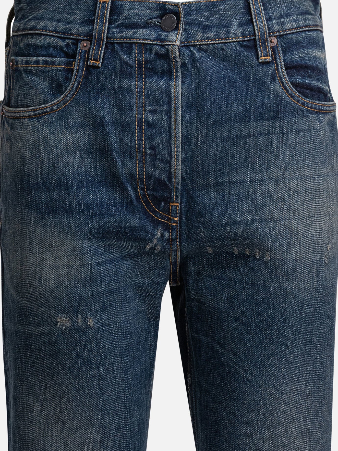 Straight-leg jeans Denim  Blue - Prada Women | PDP | VIETTI Online Store | thumbnail_3