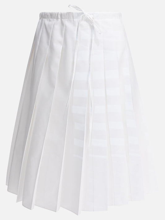Midi skirts Logo  White - Prada Women | PDP | VIETTI Online Store 
