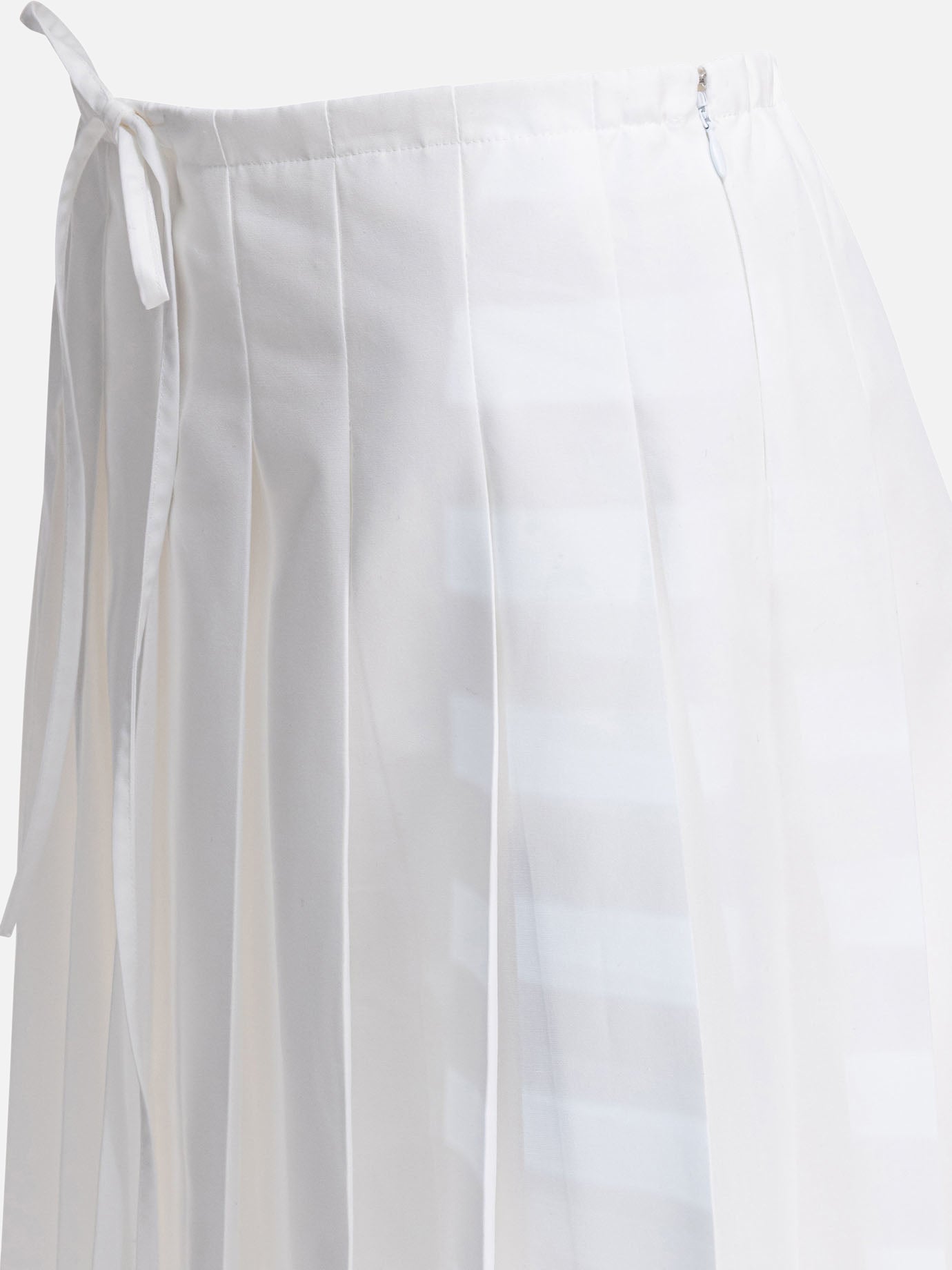 Midi skirts Logo  White - Prada Women | PDP | VIETTI Online Store | thumbnail_3