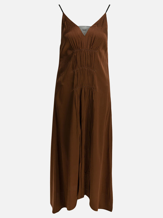 Long dresses Solid colour  Brown - Prada Women | PLP | VIETTI Online Store 
