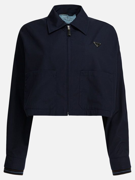 Overshirt jackets Logo  Blue - Prada Women | PLP | VIETTI Online Store 
