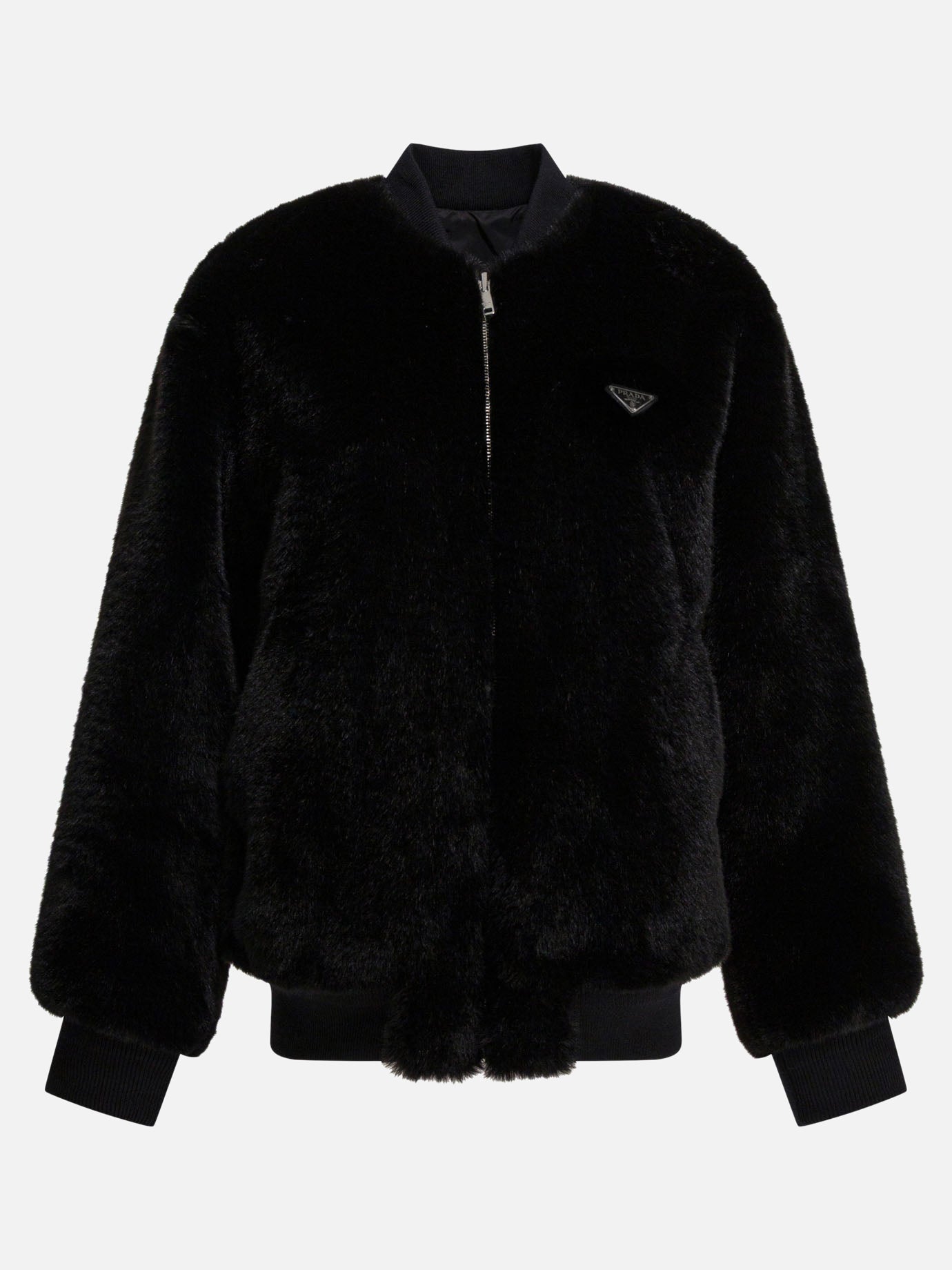 Bomber jackets Logo  Black - Prada Women | PDP | VIETTI Online Store | thumbnail