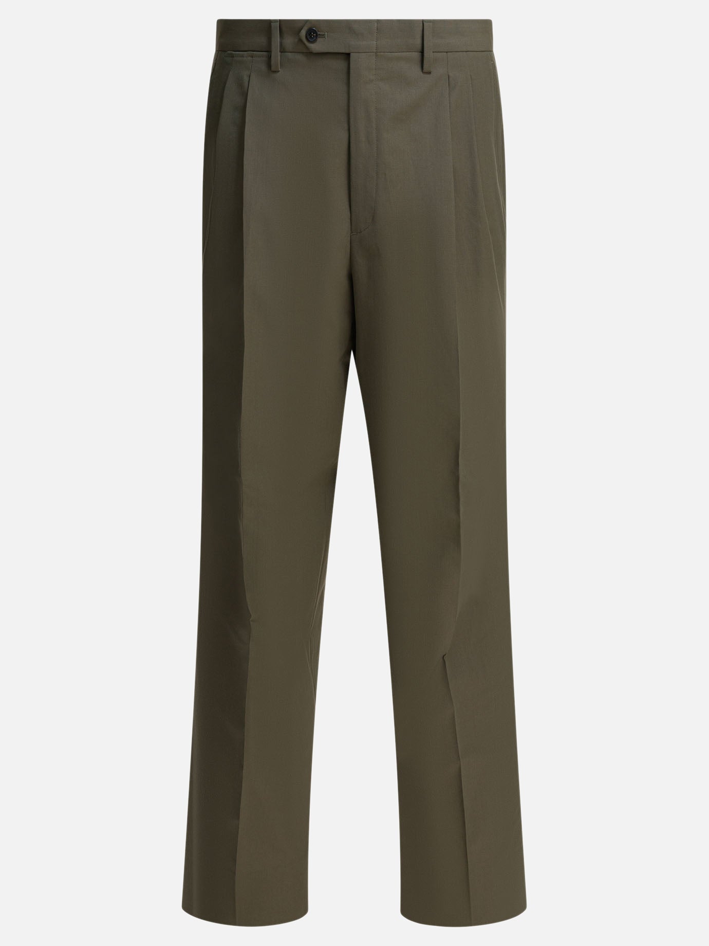 Tailored trousers Solid colour  Green - Prada Men | PDP | VIETTI Online Store | thumbnail