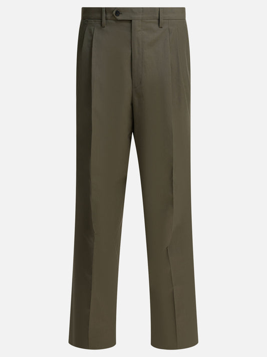 Tailored trousers Solid colour  Green - Prada Men | VIETTI Online Store 
