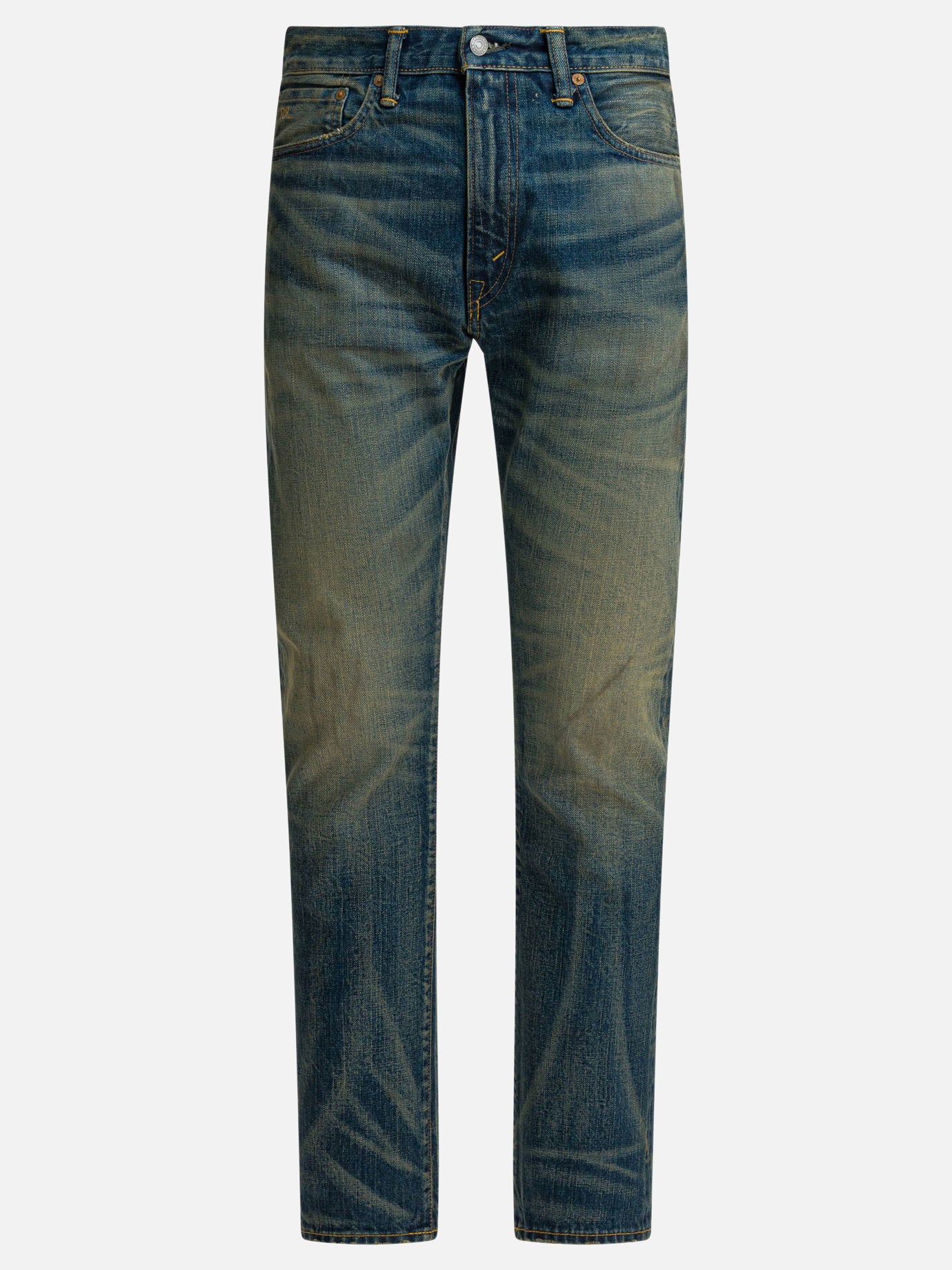 Straight-leg jeans Solid colour  Blue - RRL by Ralph Lauren Men | PDP | VIETTI Online Store | Zoom-Modal
