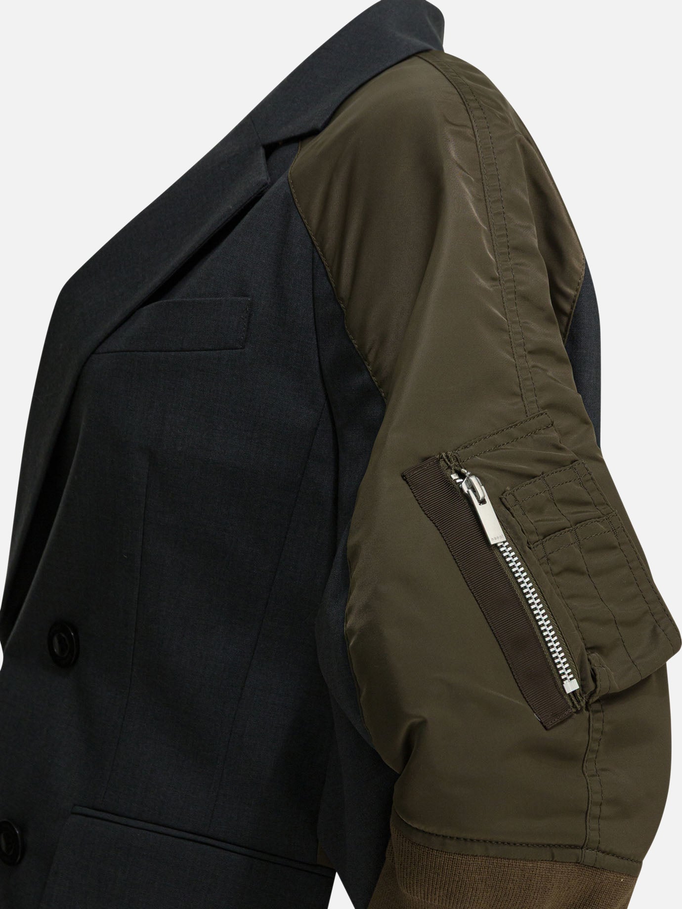 Blazers Solid colour  Grey - Sacai Women | PDP | VIETTI Online Store | thumbnail_3