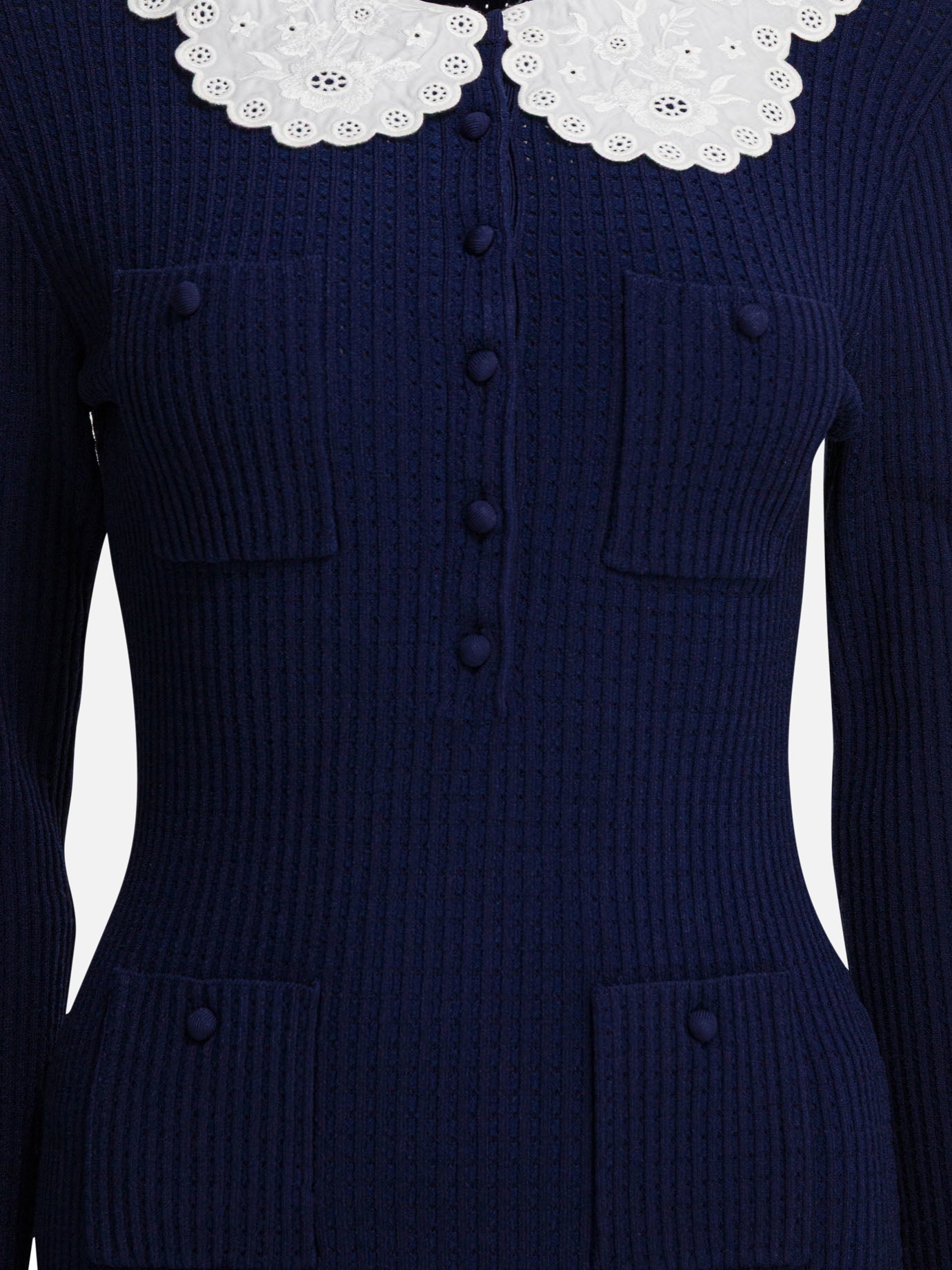 Mini dresses Solid colour  Blue - Self-portrait Women | PDP | VIETTI Online Store | thumbnail_3