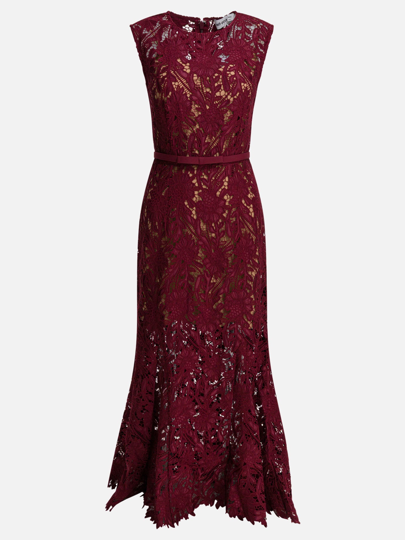 Midi dresses Solid colour  Red - Self-portrait Women | PDP | VIETTI Online Store | thumbnail