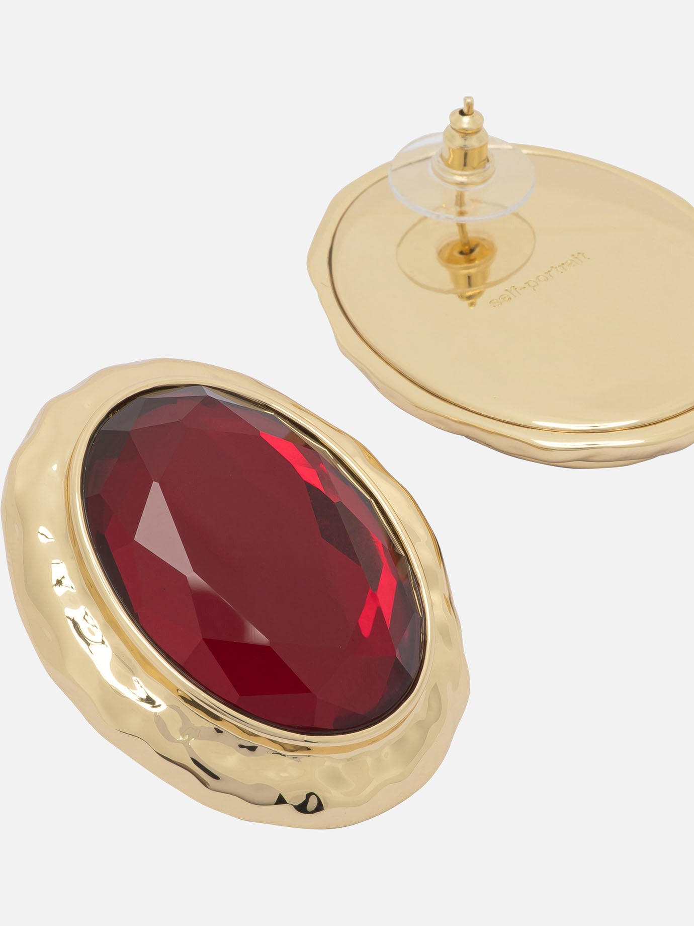 Earrings 100% brass  Red - Self-portrait Women | PDP | VIETTI Online Store | thumbnail_2