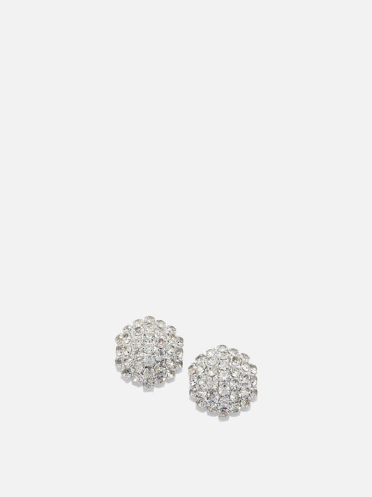 Earrings 100% brass - 5% strass  Silver - Self-portrait Women | PDP | VIETTI Online Store 
