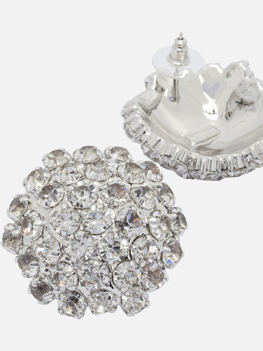 Earrings 100% brass - 5% strass  Silver - Self-portrait Women | PDP | VIETTI Online Store | 2
