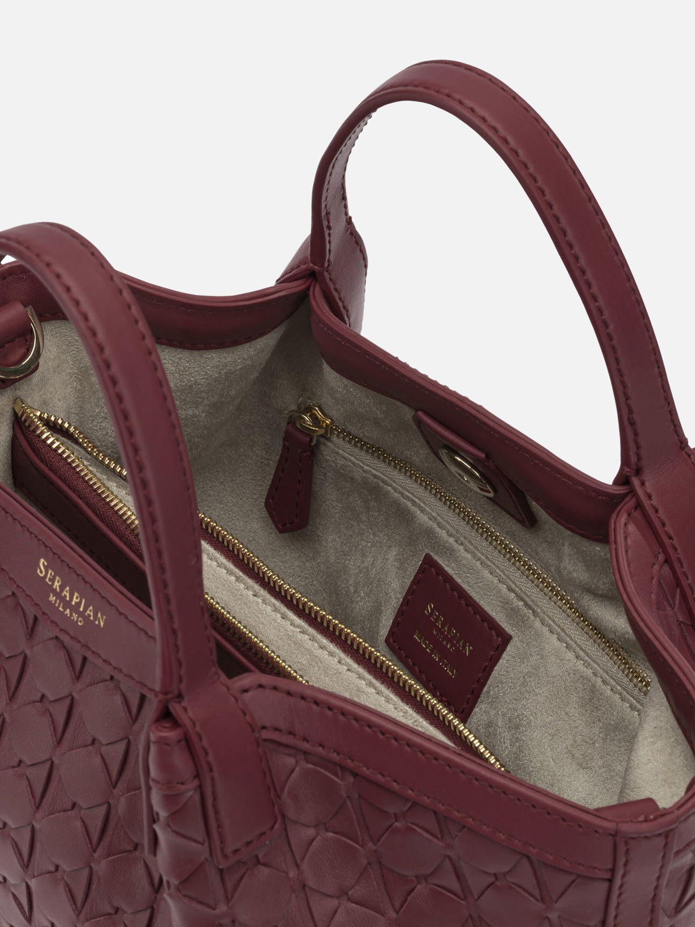 Small bags 100% nappa leather  Bordeaux - Serapian Women | PDP | VIETTI Online Store | Zoom-Modal_5
