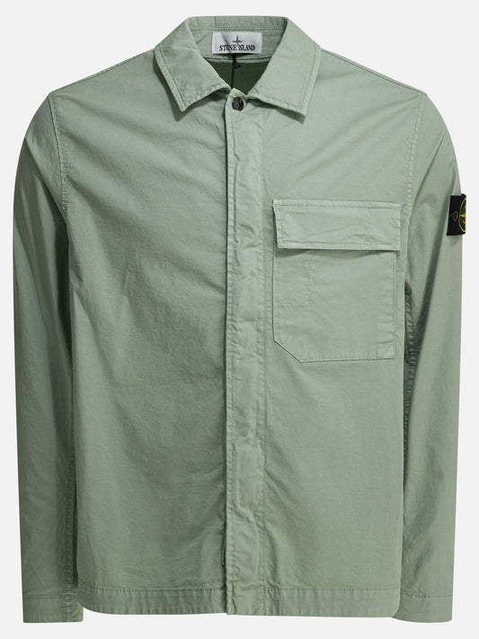 Overshirt jackets Solid colour  Green - Stone Island Men | VIETTI Online Store 
