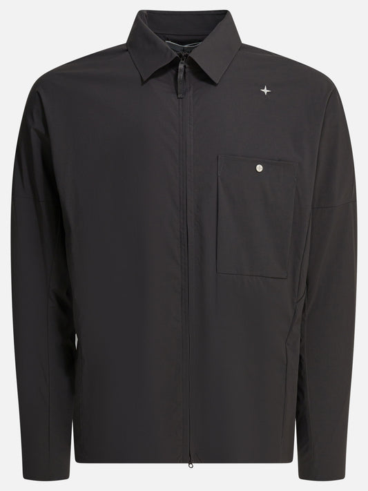 Overshirt jackets Solid colour  Grey - Stone Island Men | VIETTI Online Store 
