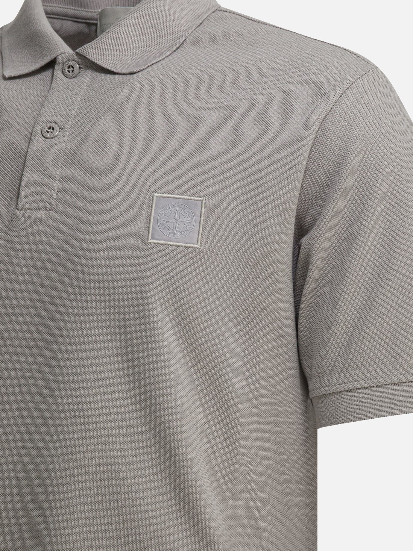 Polo shirts with buttons 100% cotton  Grey - Stone Island Men | PDP | VIETTI Online Store | thumbnail_4