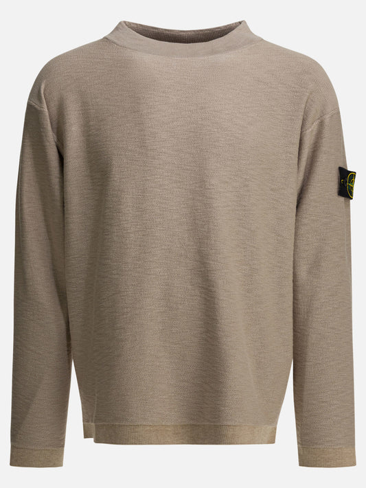 Crewnecks Logo  Beige - Stone Island Men | VIETTI Online Store 
