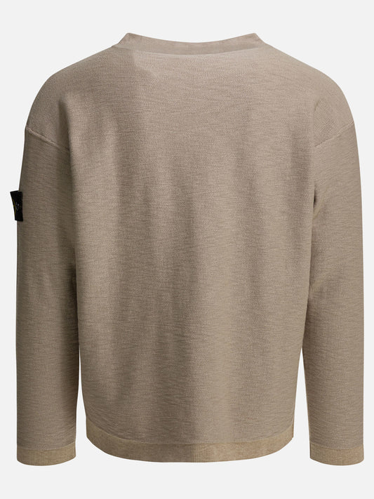 Crewnecks Logo  Beige - Stone Island Men | VIETTI Online Store | 2
