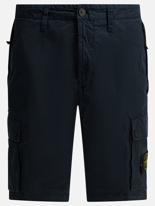Cargo shorts Logo  Blue - Stone Island Men | VIETTI Online Store 
