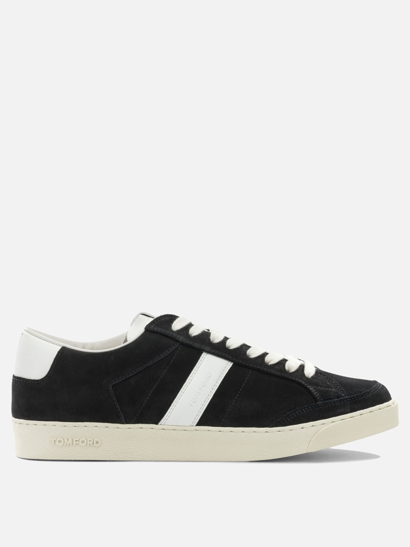 Low top sneakers 100% suede - 100% rubber  Black - Tom Ford Men | PDP | VIETTI Online Store | Zoom-Modal
