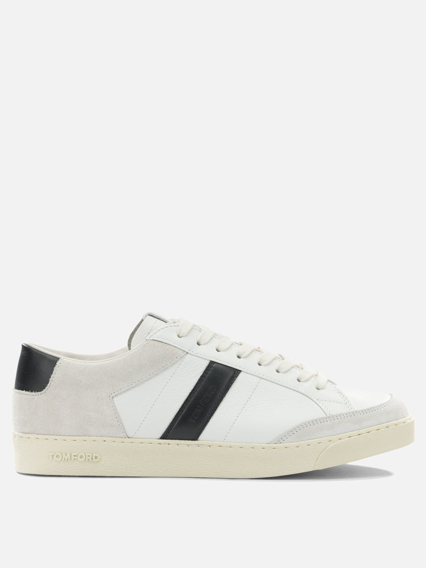 Low top sneakers 100% leather - 100% rubber  White - Tom Ford Men | PDP | VIETTI Online Store | thumbnail