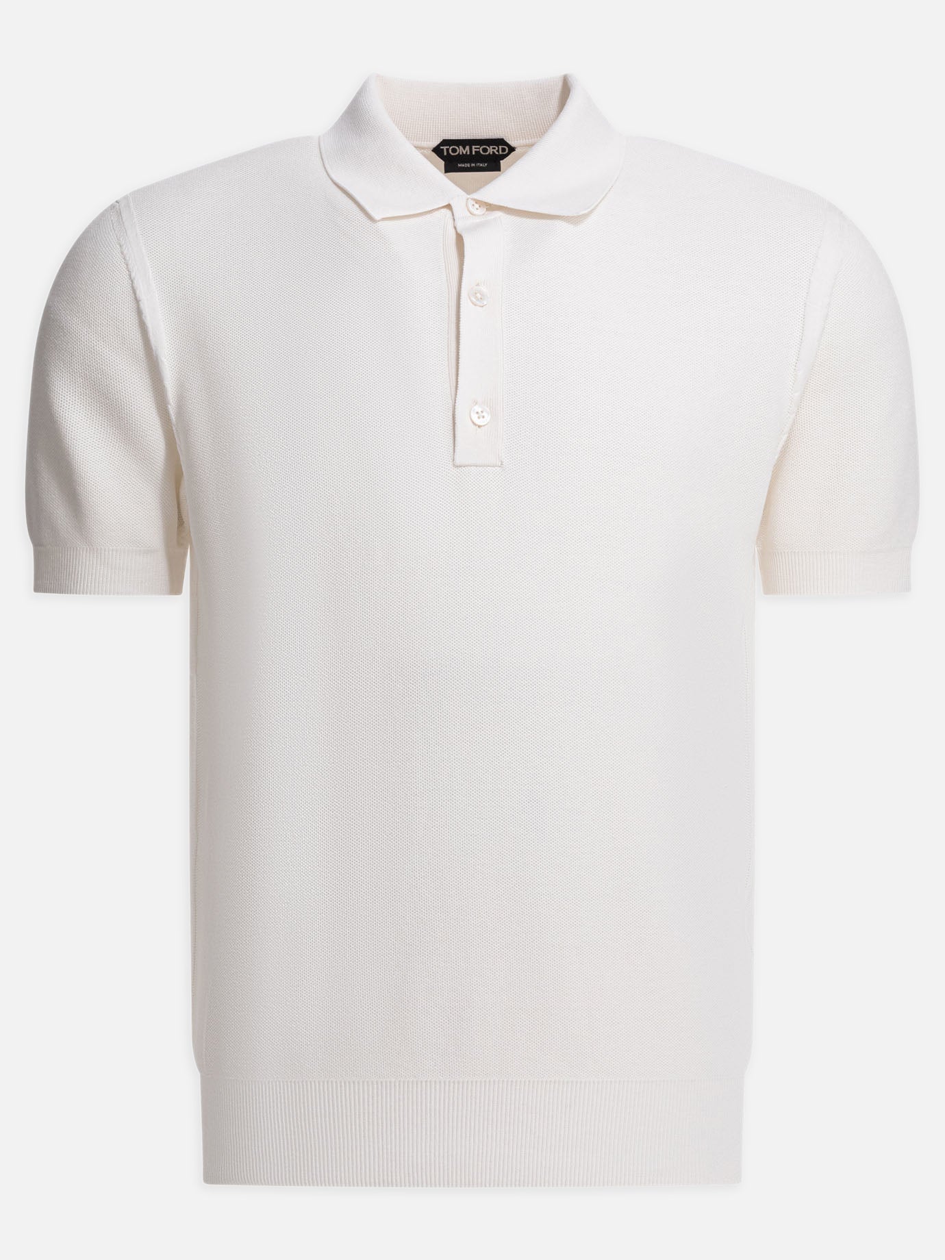 Polo shirts with buttons Solid colour  White - Tom Ford Men | PDP | VIETTI Online Store | Zoom-Modal
