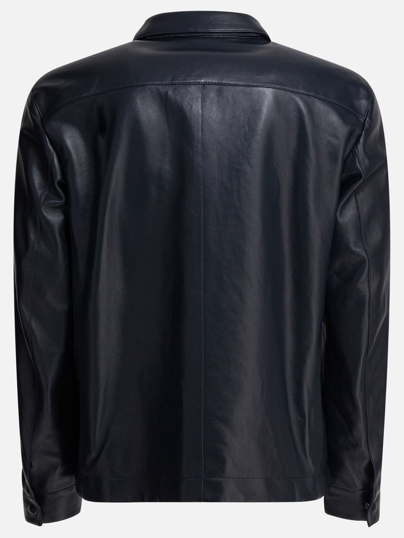 Leather jackets Solid colour  Blue - Tom Ford Men | PDP | VIETTI Online Store | thumbnail_2