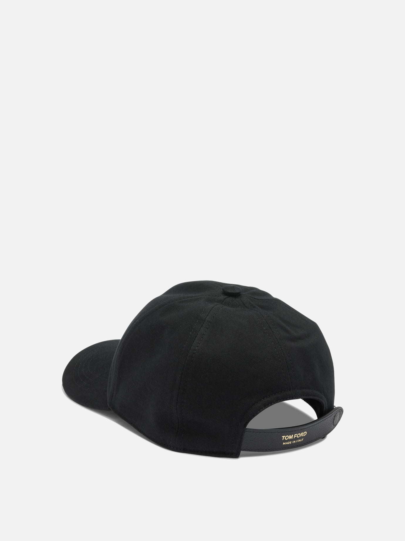 Baseball caps 100% cotton - Other fabric: 100% calf leather  Black - Tom Ford Men | PDP | VIETTI Online Store | Zoom-Modal_3
