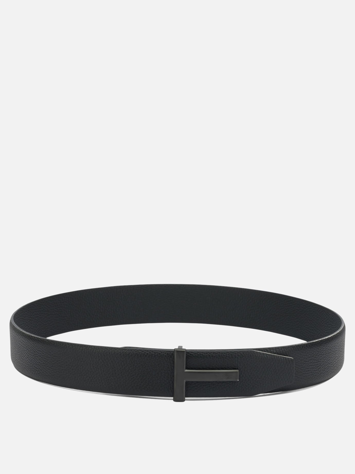 Leather belts 100% calf leather - 100% calf leather  Black - Tom Ford Men | PDP | VIETTI Online Store | thumbnail