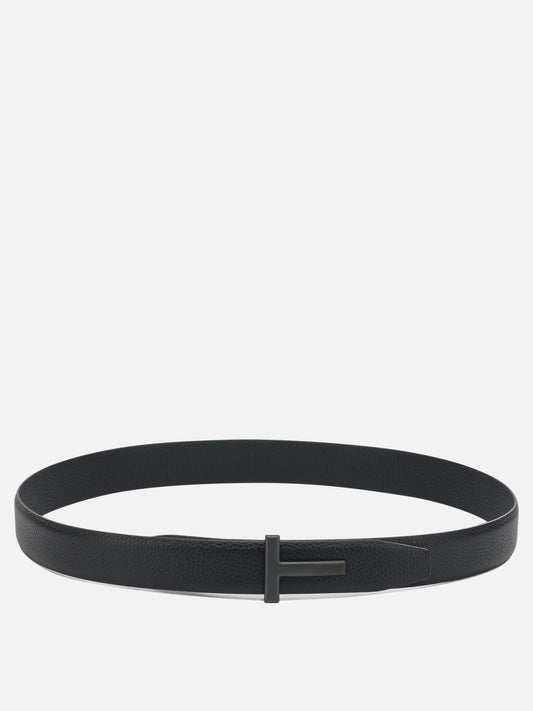 Leather belts 100% calf leather  Black - Tom Ford Men | PLP | VIETTI Online Store 
