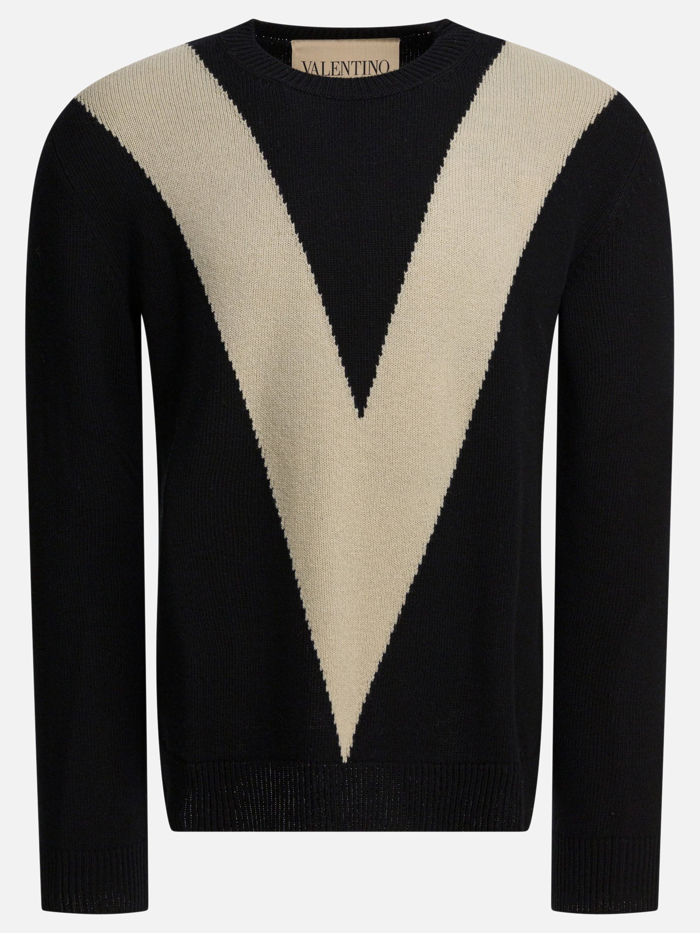 Crewneck sweaters Logo  Black - Valentino Men | PDP | VIETTI Online Store | thumbnail