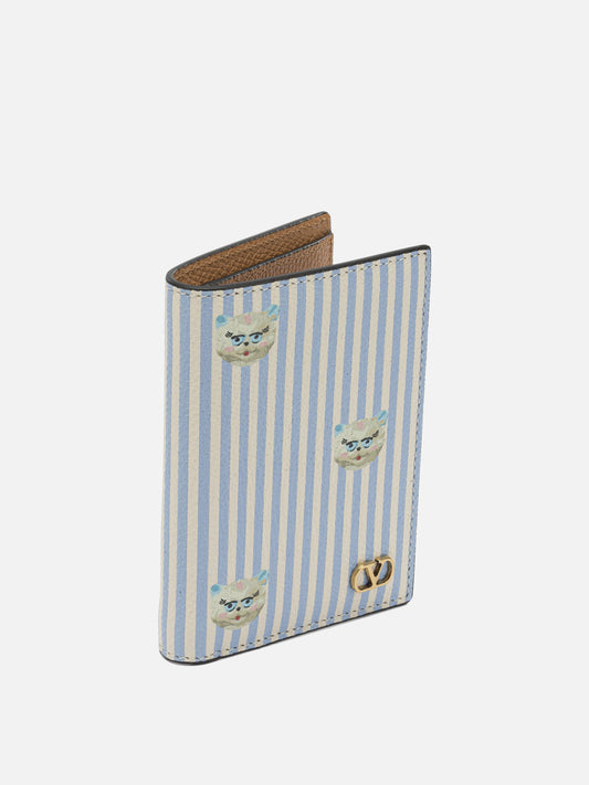 Card holders 100% calf leather  Light blue - Valentino Garavani Men | PLP | VIETTI Online Store | 2

