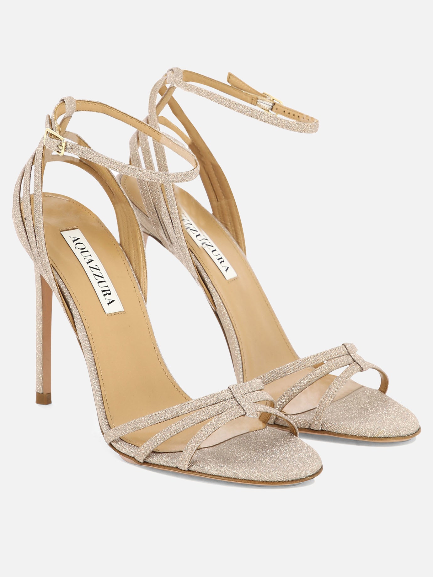 Heeled sandals 62% poliuretano 38% poliammide - 100% cuoio  Pink - Aquazzura Women | PDP | VIETTI Online Store | thumbnail_2