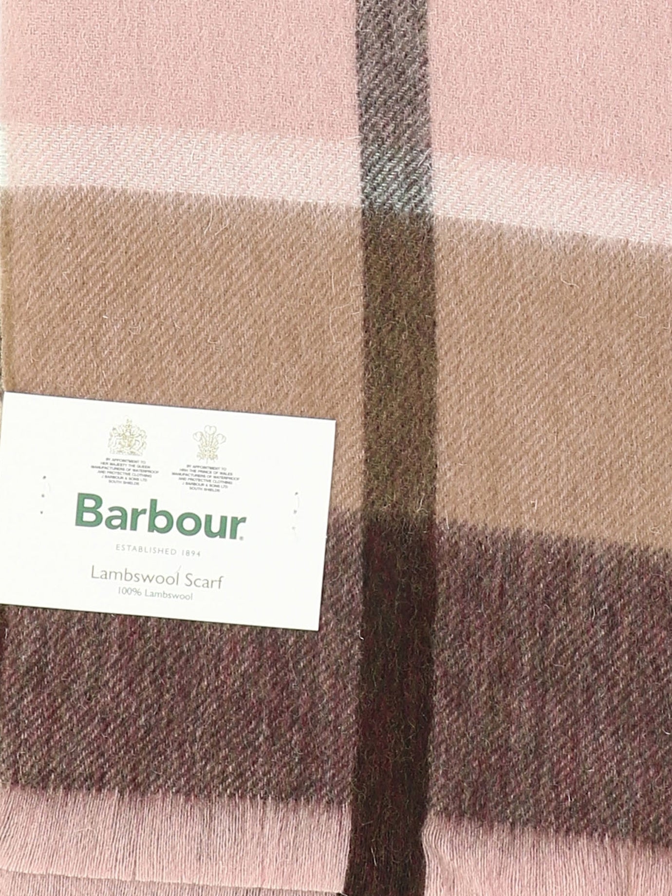 Classic scarves 100% wool  Pink - Barbour Women | PDP | VIETTI Online Store | Zoom-Modal_2
