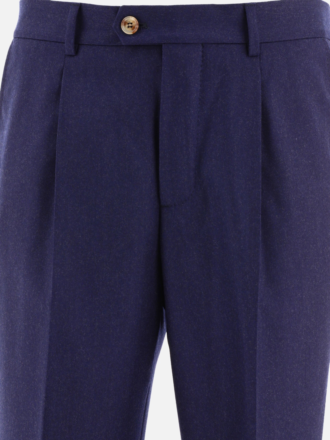 Tailored trousers 100% virgin wool  Blue - Brunello Cucinelli Men | PDP | VIETTI Online Store | thumbnail_3