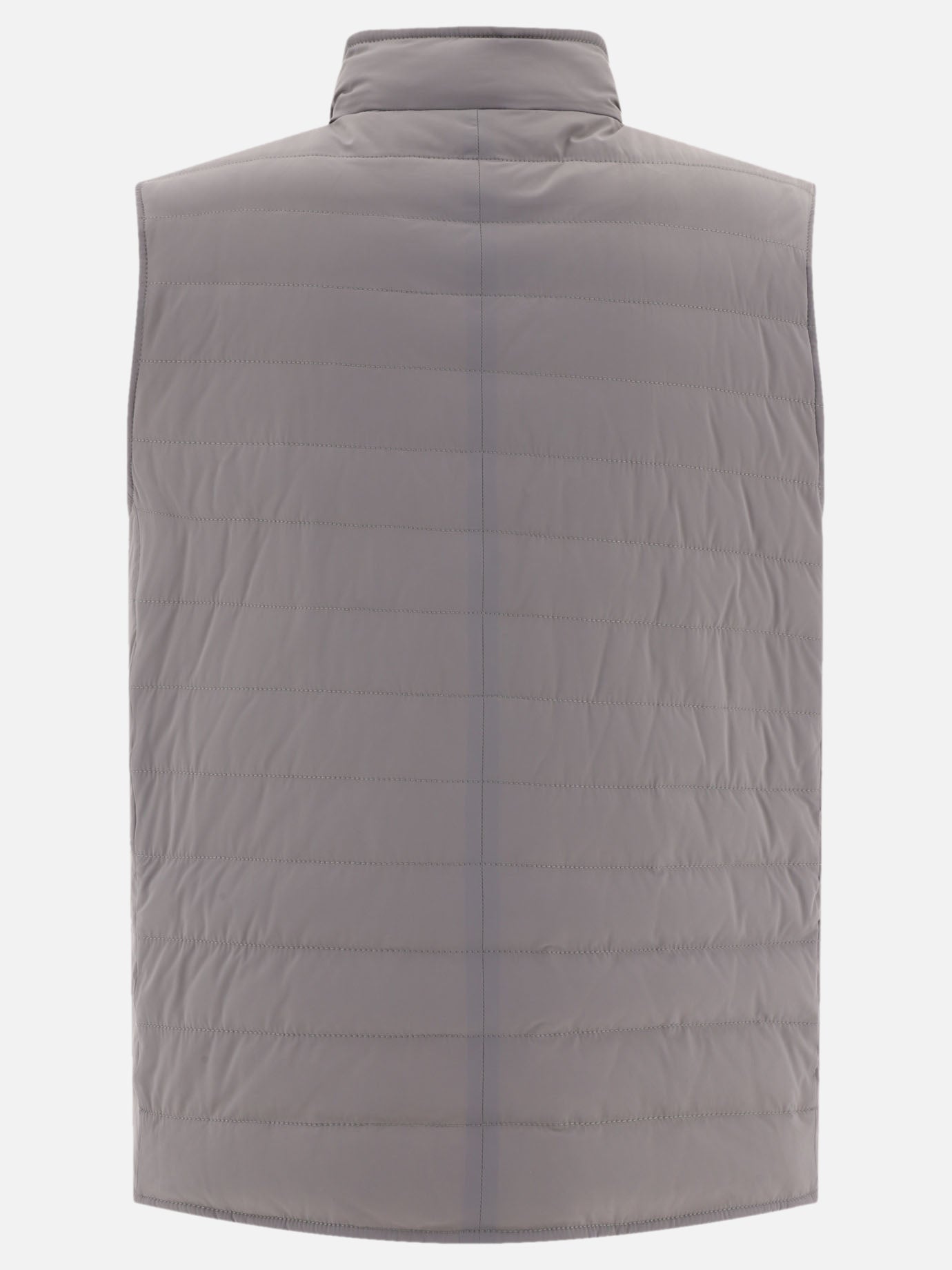 Vest jackets 83% nylon 17% elastane - Padding: down and feathers  Grey - Brunello Cucinelli Men | PDP | VIETTI Online Store | Zoom-Modal_2
