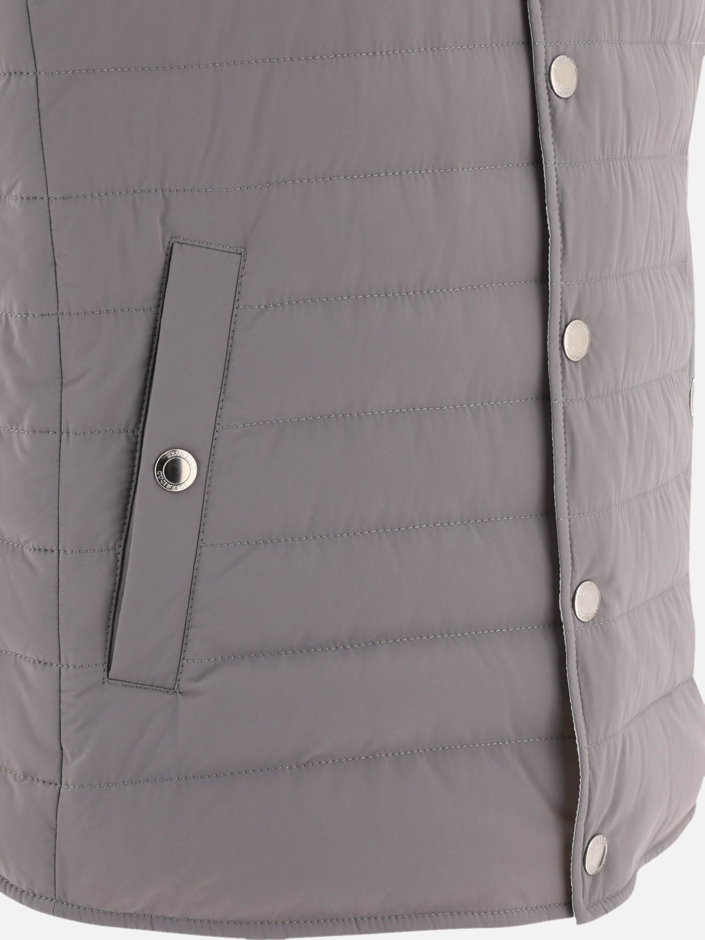 Vest jackets 83% nylon 17% elastane - Padding: down and feathers  Grey - Brunello Cucinelli Men | PDP | VIETTI Online Store | thumbnail_4