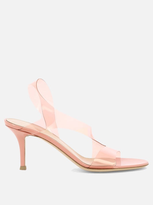 Heeled sandals 100% tpu - 100% cuoio  Pink - Gianvito Rossi Women | PLP | VIETTI Online Store 
