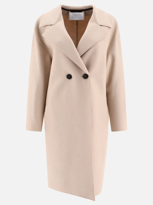 Long coats 100% virgin wool  Beige - Harris Wharf London Women | PLP | VIETTI Online Store 
