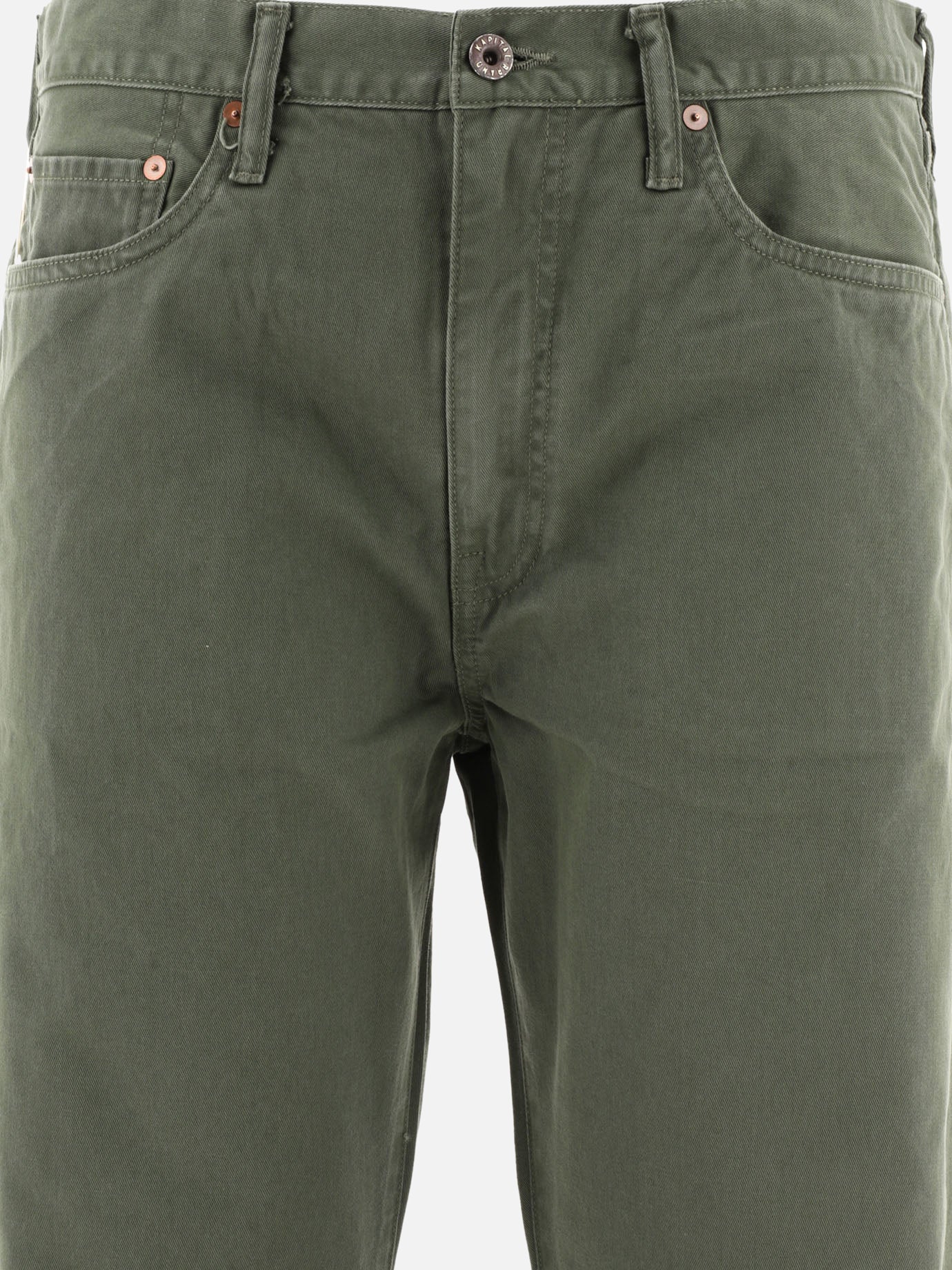 Leisure trousers 100% cotone  Green - KAPITAL Men | PDP | VIETTI Online Store | Zoom-Modal_3

