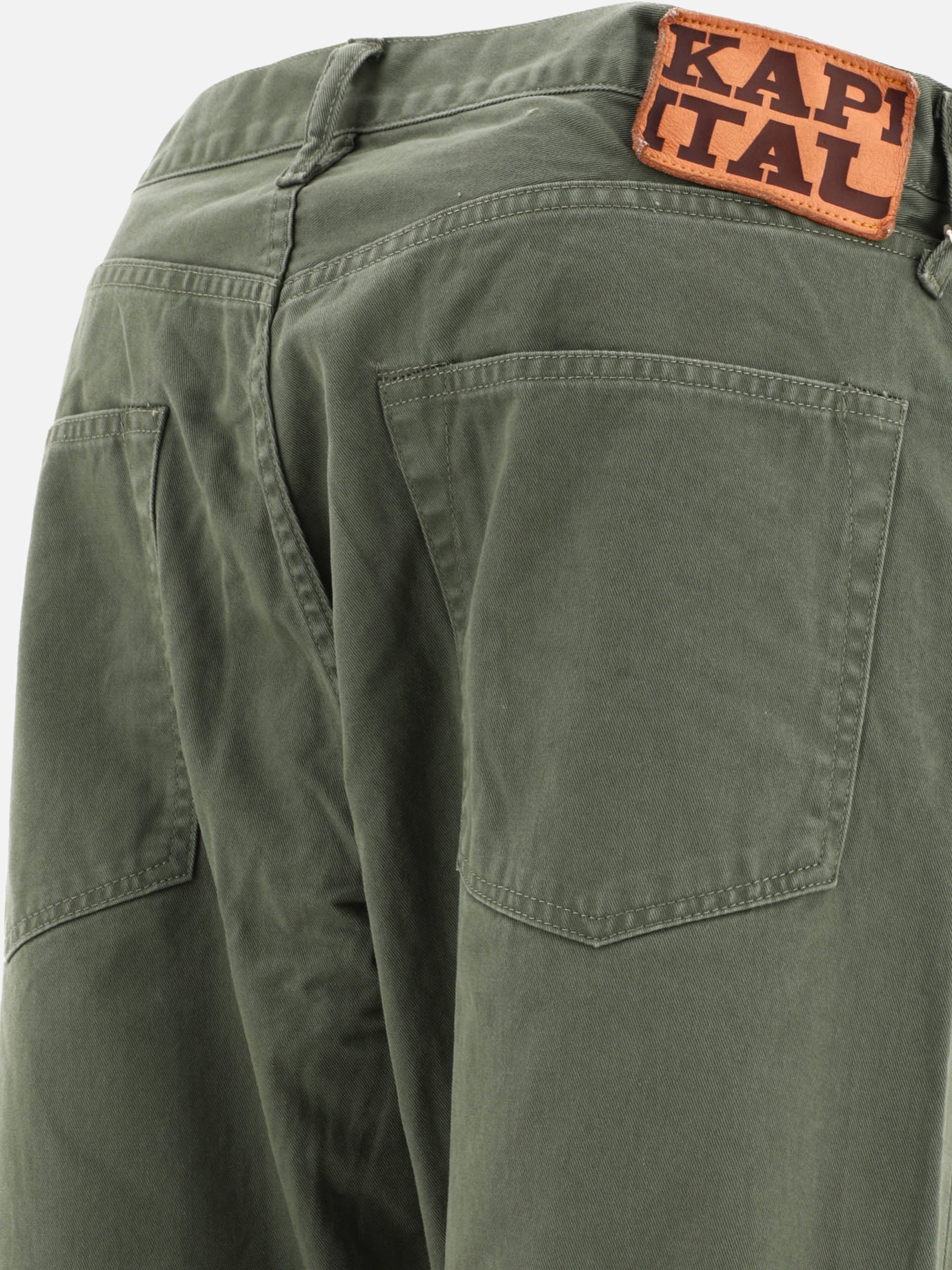 Leisure trousers 100% cotone  Green - KAPITAL Men | PDP | VIETTI Online Store | thumbnail_4