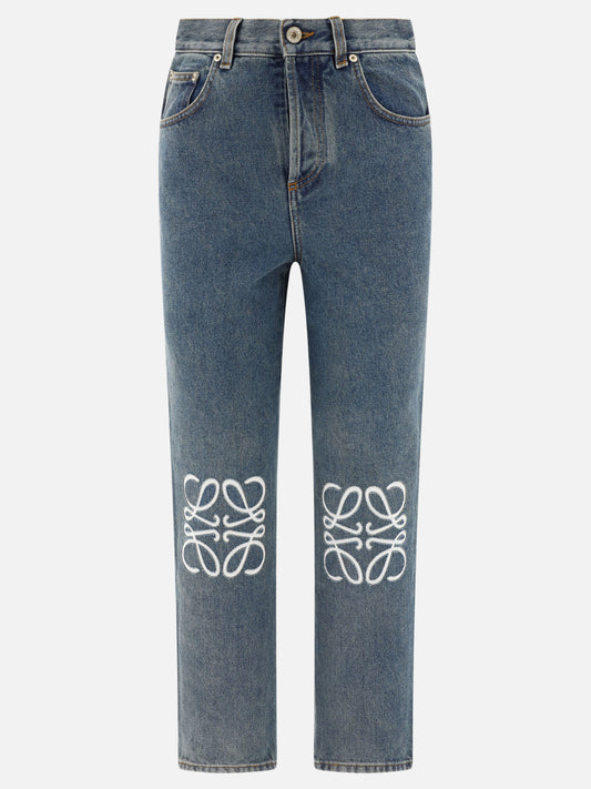 "Anagram" cropped jeans