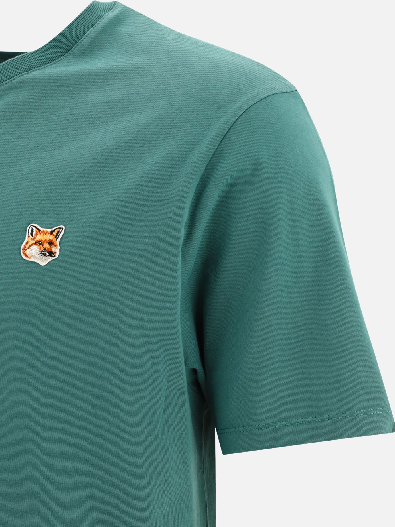 Crewneck t-shirts 100% cotton  Green - Maison Kitsuné Men | PDP | VIETTI Online Store | thumbnail_4