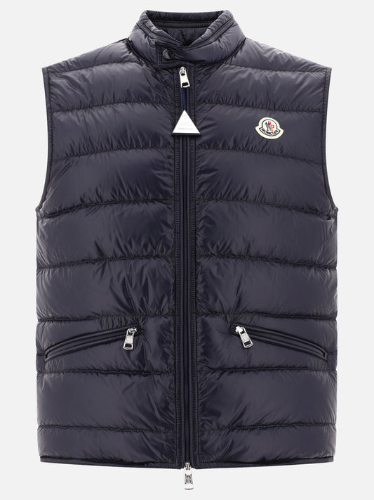 Vest jackets Logo  Blue - Moncler Men | PLP | VIETTI Online Store 
